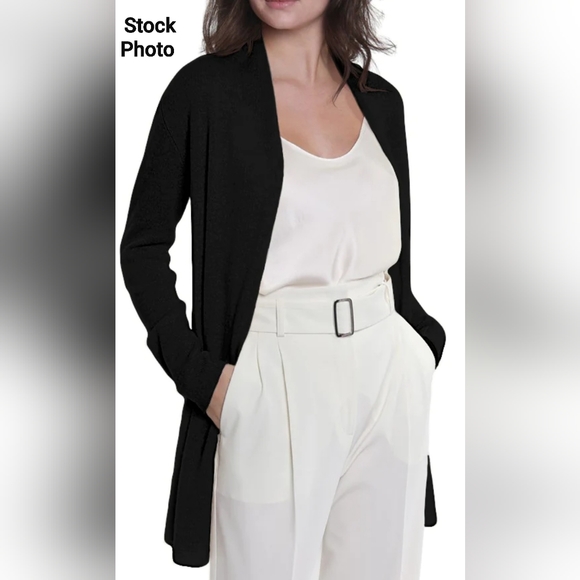 In Cashmere Open Cardigan - Picture 3 of 15